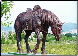 草原铜马雕塑铸造