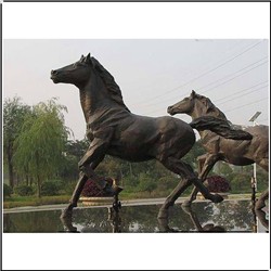 青海铸铜马雕塑